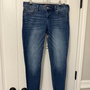Express Jeans Stella Low Rise Raw Hem